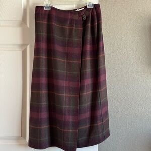 Talbots wool wrap skirt